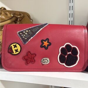 Coach Patchwork Red Designer Women's Bag